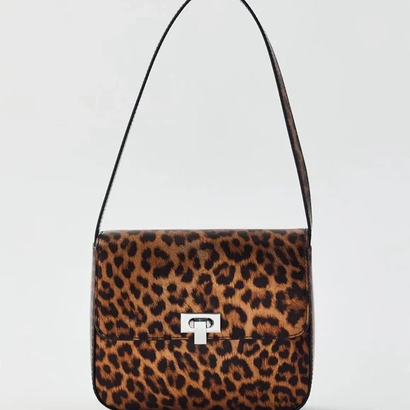 Leopard Print Shoulder Bag - Picture 2 of 5